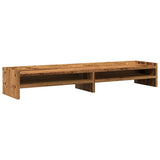 Vidaxxl support pour moniteur 100x24x16 cm bois fini, couleur bois ancien