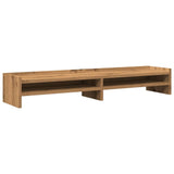 VidaXL support pour moniteur 100x24x16 cm bois travaillé, chêne artisanal