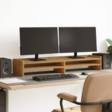 VidaXL support pour moniteur 100x24x16 cm bois travaillé, chêne artisanal