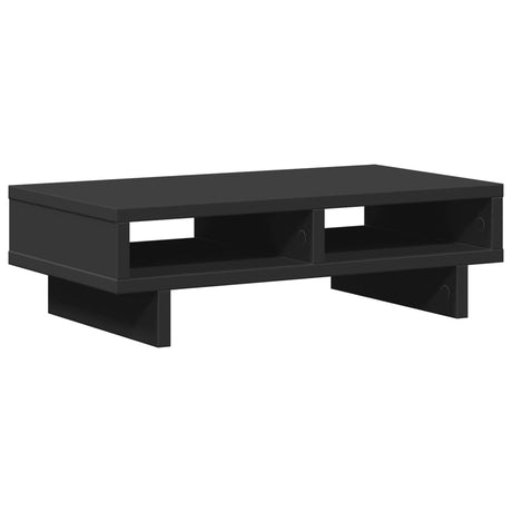 Vidaxxl support pour moniteur 50x27x15 cm bois traité noir