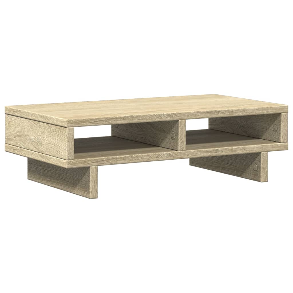 Le moniteur Vidaxl se dresse 50x27x15 cm en bois de bois de bois de chêne sonoma