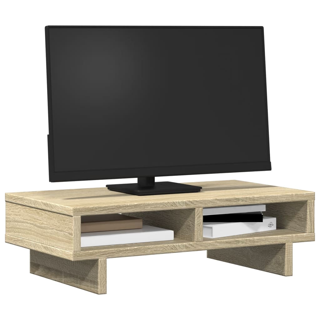 Vidaxxl support pour écran 50x27x15 cm en dérivé du bois couleur chêne sonoma