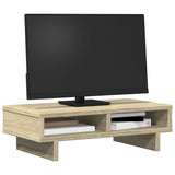 Vidaxxl support pour écran 50x27x15 cm en dérivé du bois couleur chêne sonoma