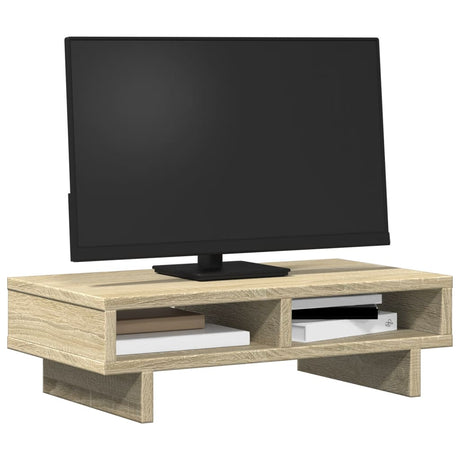 Vidaxxl support pour écran 50x27x15 cm en dérivé du bois couleur chêne sonoma