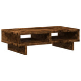 Vidaxxl support pour moniteur 50x27x15 cm bois traité, chêne fumé