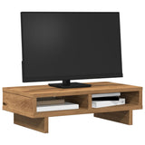 VidaXL support pour moniteur 50x27x15 cm bois travaillé, couleur chêne artisanal