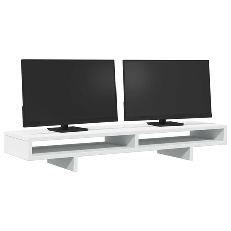 Vidaxx support pour moniteur 100x27x15 cm bois d'ingénierie blanc
