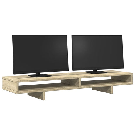 Vidaxxl support pour écran 100x27x15 cm en dérivé du bois couleur chêne sonoma
