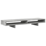Vidaxxl support pour écran 100x27x15 cm bois d'ingénierie béton gris