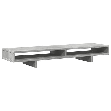 Vidaxxl support pour écran 100x27x15 cm bois d'ingénierie béton gris