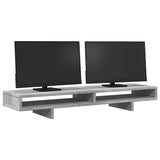 Vidaxxl support pour écran 100x27x15 cm bois d'ingénierie béton gris