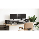 Vidaxxl support pour écran 100x27x15 cm bois d'ingénierie béton gris