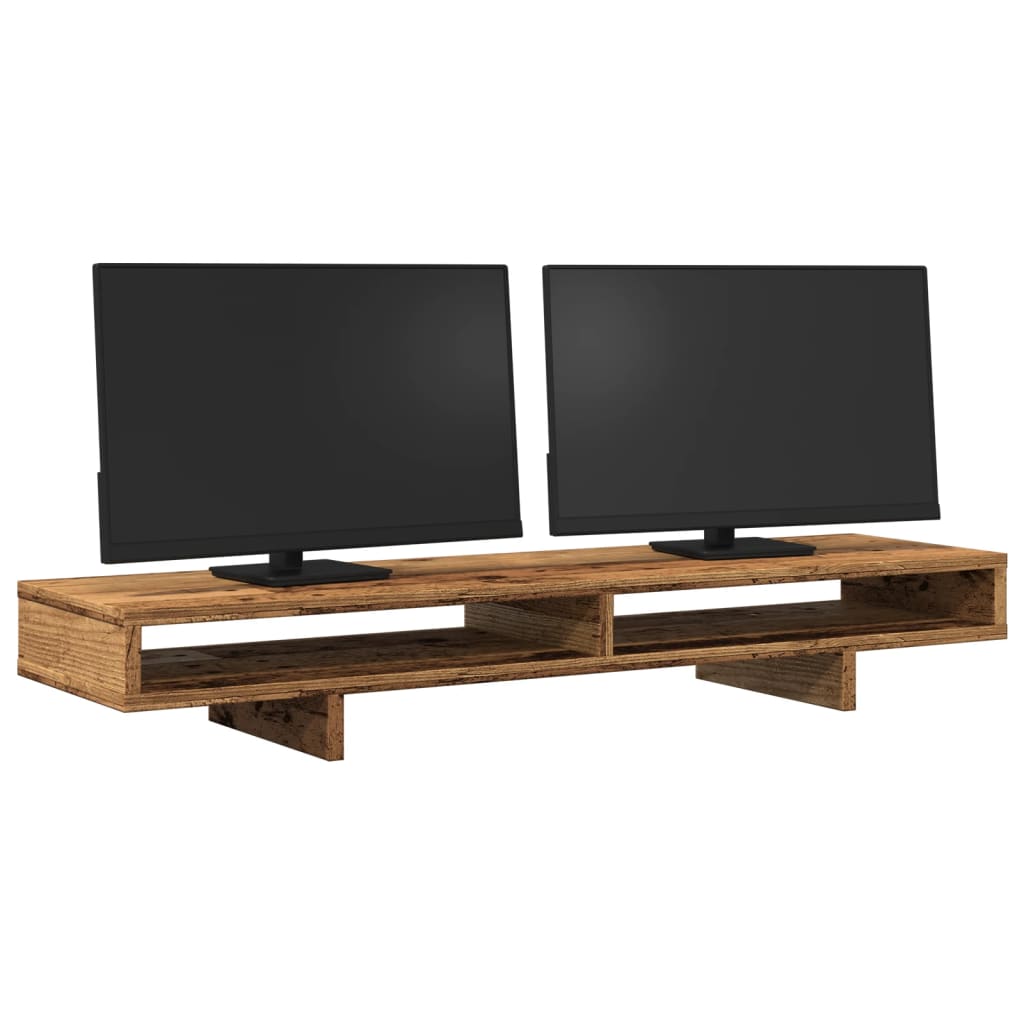 Vidaxl Monitor standard 100x27x15 cm Bois transformé vieux bois coloré