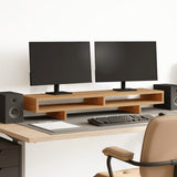 VidaXL Support pour moniteur 100x27x15 cm bois travaillé, chêne artisanal
