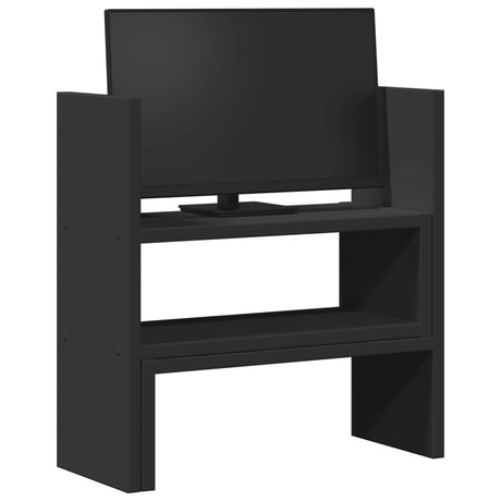 Vidaxx organisateur de bureau 40x17x41 cm bois fini noir