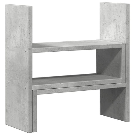 Vidaxx organiseur de bureau 40x17x41 cm bois d'ingénierie gris béton