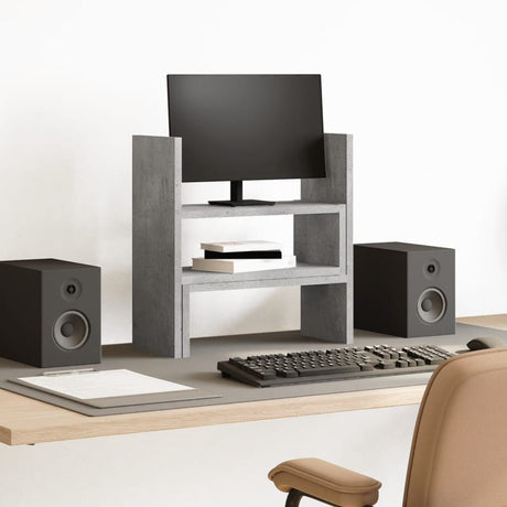 Vidaxx organiseur de bureau 40x17x41 cm bois d'ingénierie gris béton