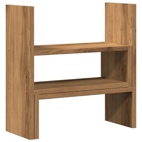 Vidaxx organiseur de bureau 40x17x41 cm en bois de chêne artisanal