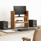 Vidaxx organiseur de bureau 40x17x41 cm en bois de chêne artisanal