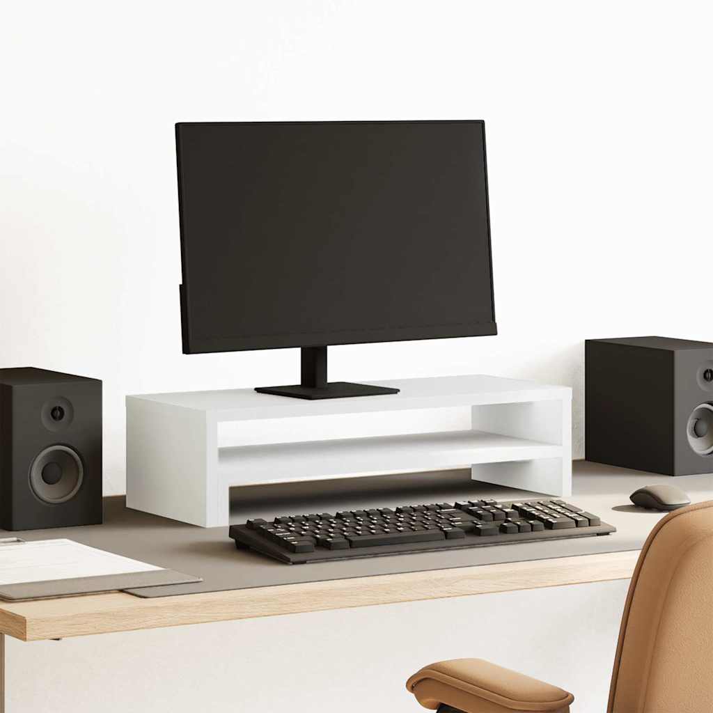 Vidaxx support pour moniteur 54x22x15 cm bois d'ingénierie blanc