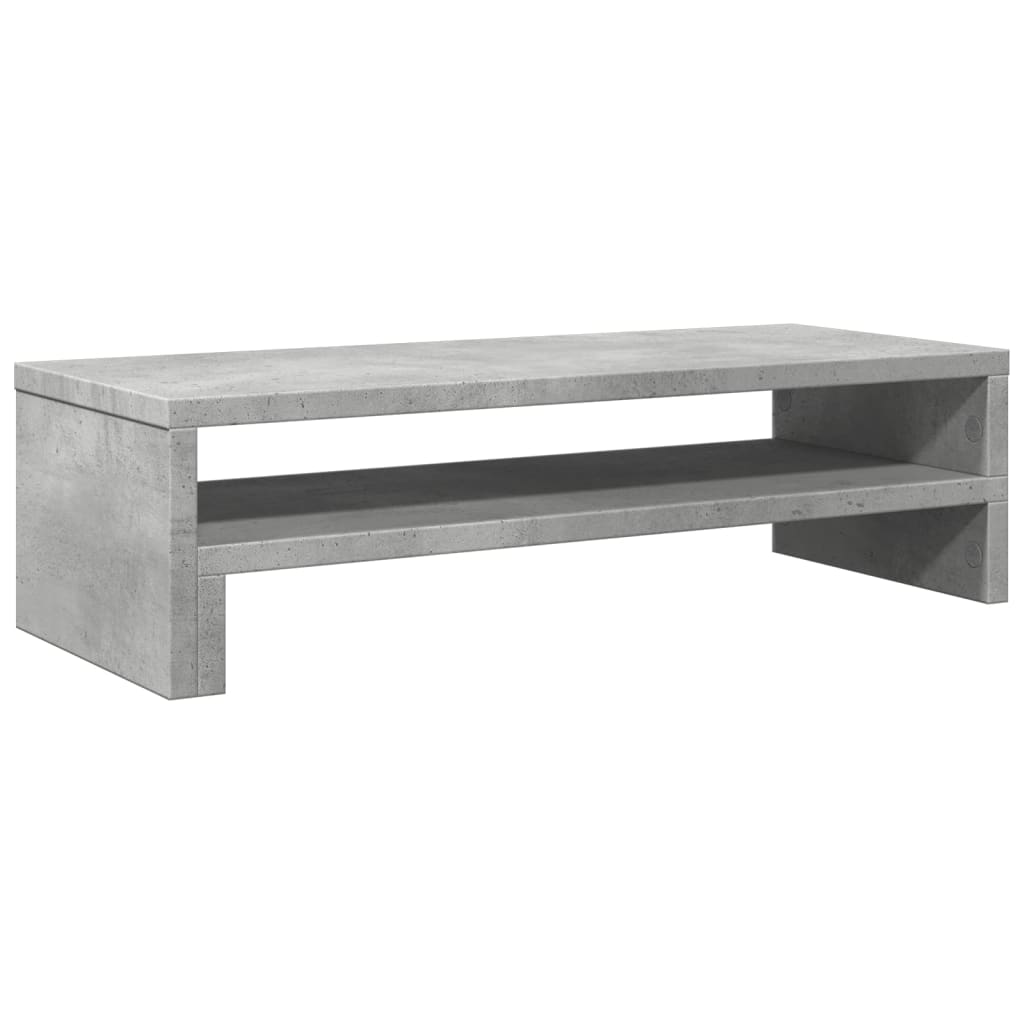 Vidaxxl support pour écran 54x22x15 cm bois d'ingénierie béton gris