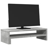 Vidaxxl support pour écran 54x22x15 cm bois d'ingénierie béton gris