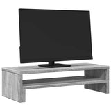 Vidaxxl support pour écran 54x22x15 cm bois d'ingénierie chêne sonoma gris