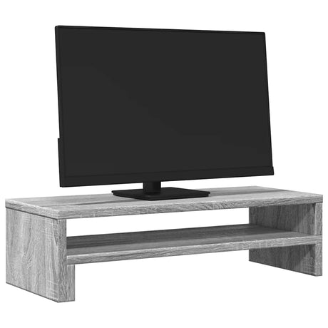 Vidaxxl support pour écran 54x22x15 cm bois d'ingénierie chêne sonoma gris