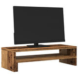 Vidaxxl support pour moniteur 54x22x15 cm bois fini, couleur bois ancien