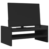 Vidaxl monitor stoji 50x27x10 cm predelana lesna črna