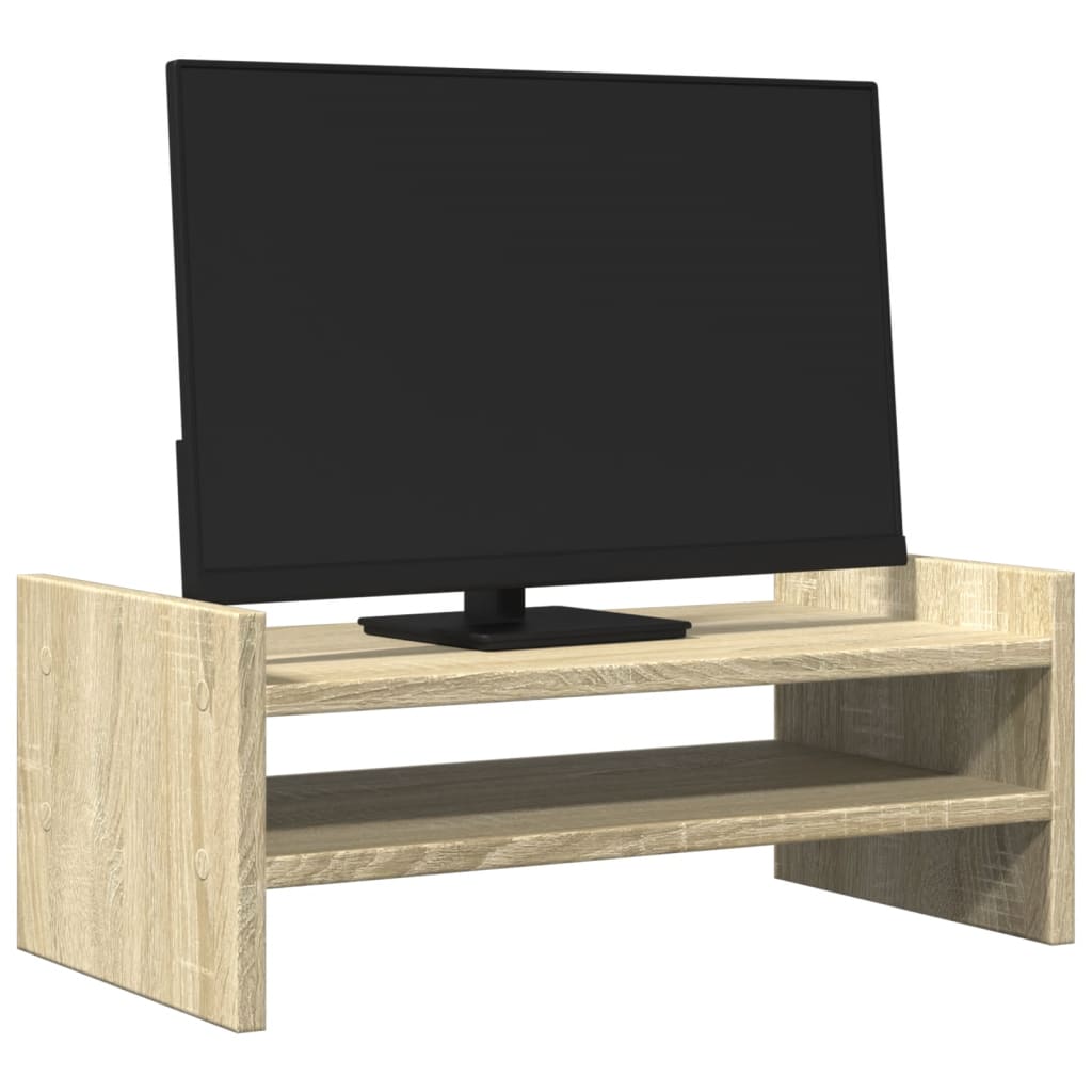 Vidaxxl support pour écran 50x27x20 cm en dérivé du bois couleur chêne sonoma
