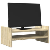 Vidaxxl support pour écran 50x27x20 cm en dérivé du bois couleur chêne sonoma