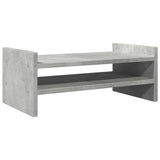 Vidaxxl support pour écran 50x27x20 cm bois d'ingénierie béton gris