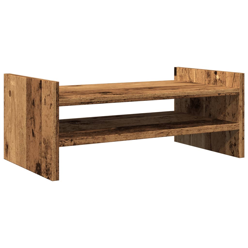 Vidaxxl support pour moniteur 50x27x20 cm bois traité, couleur bois ancien