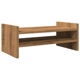 Support pour écran Vidaxx 50x27x20 cm en bois ouvré, coloris chêne artisanal