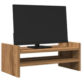 Support pour écran Vidaxx 50x27x20 cm en bois ouvré, coloris chêne artisanal