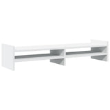 VidaXL support pour moniteur 100x27x20 cm bois d'ingénierie blanc
