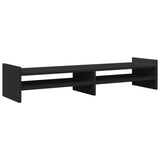 Vidaxxl support pour moniteur 100x27x20 cm bois traité noir