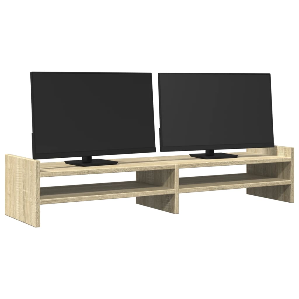 Vidaxxl support pour écran 100x27x20 cm en dérivé du bois couleur chêne sonoma
