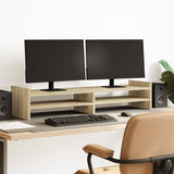 Vidaxxl support pour écran 100x27x20 cm en dérivé du bois couleur chêne sonoma