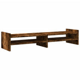 Vidaxxl support pour moniteur 100x27x20 cm bois traité, chêne fumé