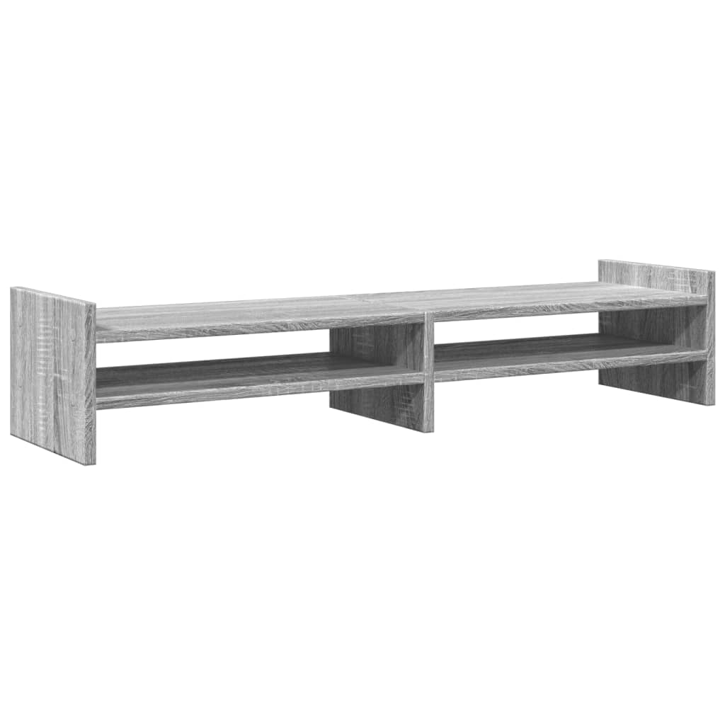 Vidaxxl support pour écran 100x27x20 cm bois d'ingénierie chêne sonoma gris