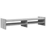 Vidaxxl support pour écran 100x27x20 cm bois d'ingénierie chêne sonoma gris