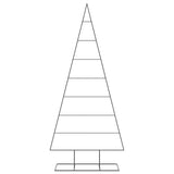 VidaXL décoration de Noël sapin de Noël 210 cm métal noir