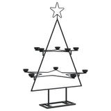 VidaXL décoration de Noël sapin de Noël 75 cm métal noir