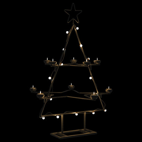 VidaXL décoration de Noël sapin de Noël 75 cm métal noir