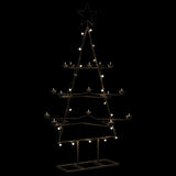 VidaXL décoration de Noël sapin de Noël 105 cm métal noir