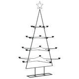 VidaXL décoration de Noël sapin de Noël 140 cm métal noir