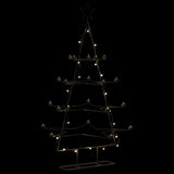 VidaXL décoration de Noël sapin de Noël 140 cm métal noir