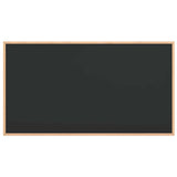 Vidaxl krijtbord met massief grenenhouten frame zwart 100x55 cm